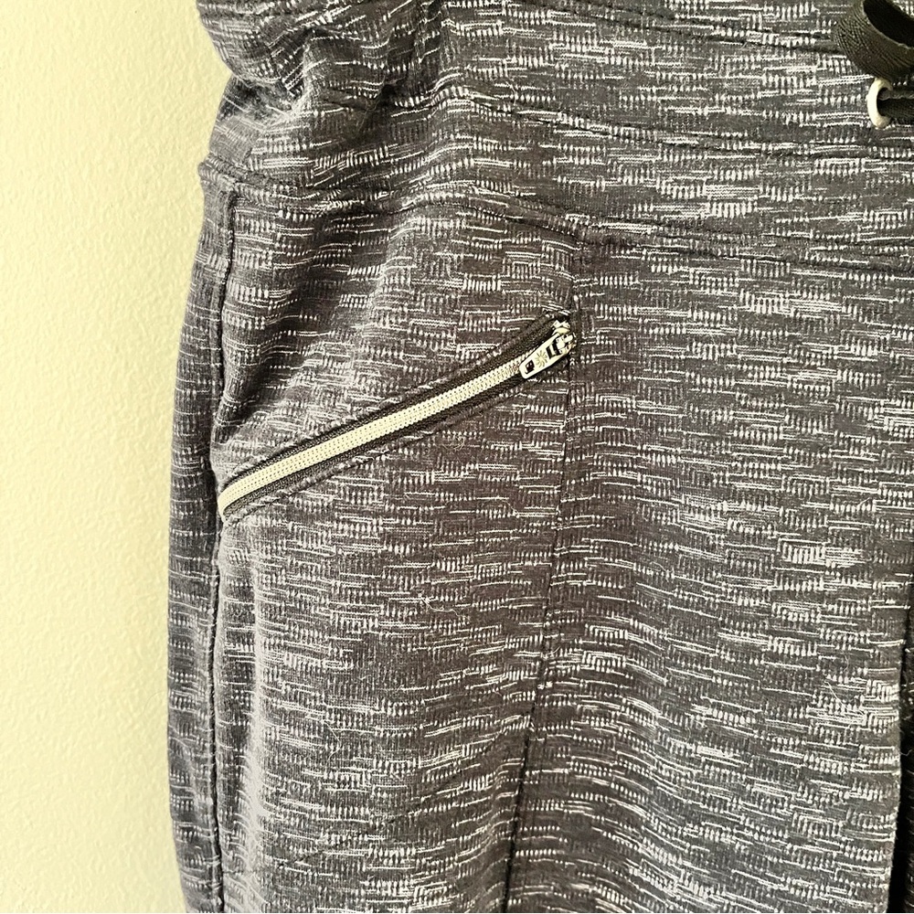 Athleta Stone Metro Slouch Heather Charcoal Gray Drawstring Pants - Small - Picture 5 of 13